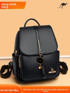 Túi Đeo Vai Hai Dây Da Thật Kangaroo Túi Đeo Vai Thường Ngày Dung Tích Lớn Cho Phụ Nữ Túi Da Bò Lớp Trên Cùng Túi Đeo Vai Đa Năng