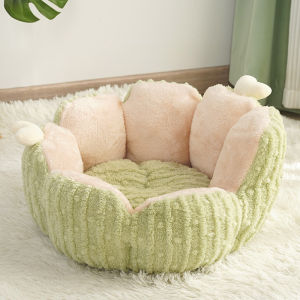 Warm Half-enclosed Washable Stylish Cat Bed