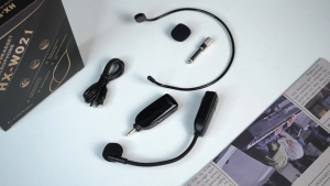 COD TaffSTUDIO HX-W021 Mic Mik Microphone Wireless imam mesjid clip on bando Headset 2.4 GHz 2 Pcs