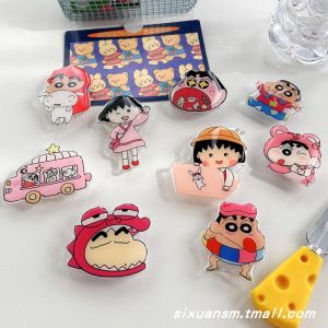 Cute Cartoon Phone Stand with Airbag Magnetic Absorption Silicone Material Adjustable Length Support for Mobile Phones And Tablets