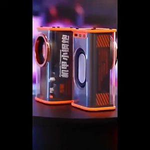 🔥SG Stock🔥 600mAh K07 Transparent Mecha Style Wireless Bluetooth Speaker Portable Small Speaker Outdoor Subwoofer Light Rhythm