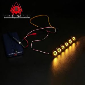 ONEVAN | Mô Phỏng RC Xe Bánh Xích LED Mái Đèn Thanh Đèn Pha Kim Loại Cho 1/10 Traxxas TRX-4 Trục SCX10 90046 90047 AXI03007 Xe Đồ Chơi Điều Khiển Từ Xa