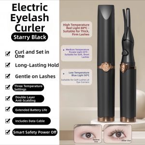 Electric Heated Eyelash Curler Rechargeable Durable Portable