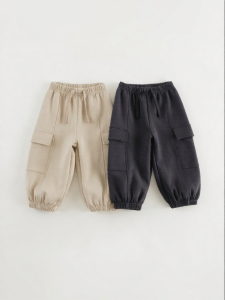 Marc&Janie | Utility Large Pockets Air Layered Kids Trousers