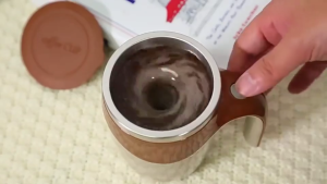 Home2U🏡 Rechargeable Auto Stirring Mug 380ml Automatic Mixing Magnetic Coffee Cup With Lid 304 Stainless Steel Travel Self Stir