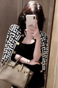 French Style Short Knitted Cardigan Womens Spring Autumn Knitwear Embroidered Bouclé Jacket Casual Comfortable Fit Top