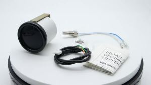 RYSJM | 40-120 Celsius Degree 52mm Water Temp Gauge with Water Temperature Sensor 7 Color Backlight  LED Smoke Face 12v Car Meter