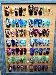Genshin Impact Sucrose Wearable Nail Art Anime Painful Nail Tips Grain Accessories Chinese Brand Aileen Normal Size Base Pack