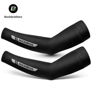 Mens Summer UV Protection Ice Sleeve Thin Breathable Driving Cycling Arm Cover Ice Silk Sleeve Protector Outdoor Riding