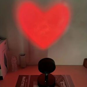 1 Piece Romantic Heart-Shaped LED Projector Light USB Powered for Photography Background Party Bedroom Decor Ideal for Christma