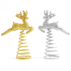 (1Piece/bag)9.7*14.7Cm Christmas Tree Reindeer Tree Top Decoration New Year Holiday Matching Design Small Gift