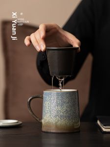 XIYUANJI | Lustrous Glazed Filtering Tea Cup With Lid