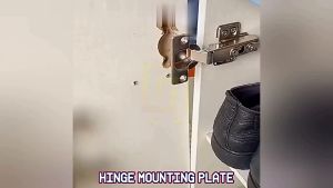Stainless Steel Hinge Repair Plate Cabinet Hinges Furniture Drawer Door Window Furniture w/ Screws