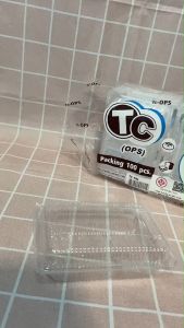 กล่องใส TC-1Hs OPS ของแท้ไม่เป็นไอน้ำ ธรรมดาฝาไม่ล็อค 300 ชิ้น ขนาด 10x13x4cm