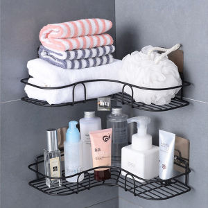 Kệ Góc Nhà Tắm Dán Tường Phun Sơn Tĩnh Điện Cao Cấp Không Cần Khoan Đục Tặng Kèm Miếng Dán