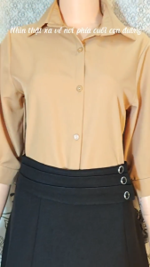 ÁO SƠ MI TAY LỠ  PHỒNG CÁCH ĐIỆU
