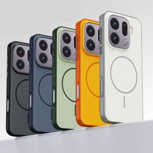 szhaiyu | For OPPO Find X9 X9 Pro Phone Case Magnetic Double Color Matte PC +TPU Skin Feel Back Cover with Metal Button for Find X 9