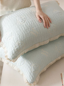 Tấm Lót Gối Bằng Vải Cotton Hàn Quốc Mềm Mại Có Thể Dùng Làm Khăn Gối Chất Liệu Cotton Nguyên Chất Bộ Đôi Mới 2025