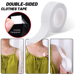 2 cuộn 5m Thời trang an toàn hai mặt tự Áo ngực dán băng dính đồ lót quần áo cơ thể dải chống nước miếng vá ngực vô hình