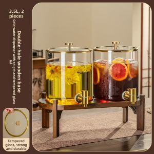 CRISTALGLASS | water 1.5l Heat-Resistant Glass Summer Water Dispenser