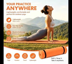183x50cm Yoga Mats Anti-slip Sport Fitness Mat Blanket for Exercise Yoga and Pilates Gymnastics Fitness Equipment Picnic Pad