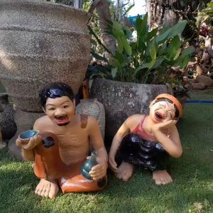 Tượng Chí Phèo Thị Nở Size Đại Size Trung Size Nhỏ - Tượng Trang Trí Sân Vườn – Chí Phèo Thị Nở Gốm Sứ Bát Tràng