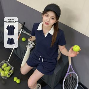 BALENO | Sports Suit for Women Running Playing Polos T-shirt Shorts Set