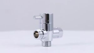G1/2in 3 Way Diverter Valve T-Adapter Converter For Shower Brass Water Tap Connector Bathroom Faucet Water Separator