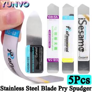 Opening Repair Tool Kit Metal Flat Pry Bars Flexible Spudger Blades Mobile Phone Screen Glue Removal Pry Tools For Cellphone