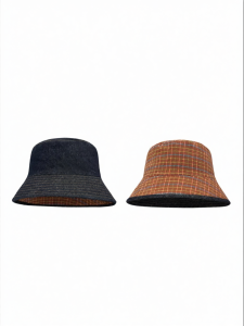 Vintage Check Reversible Summer Bucket Hat