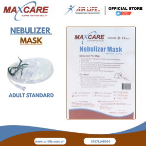 MAXCARE Nebulizer Mask with Chamber and Tubing I Adult Standard