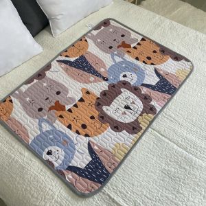 Pure Cotton Bed Pad Absorbent Mat Water Proof Sweat Proof Urine Proof Washable Mat for Student Dormitory Bed Care All Seasons