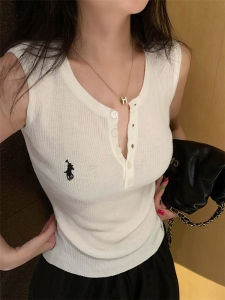 Camisole Womens Summer Outwear Sleeveless Ice Silk Knitting Tops Short Spring & Fall Days Undershirt Slim Fit Inner Wear