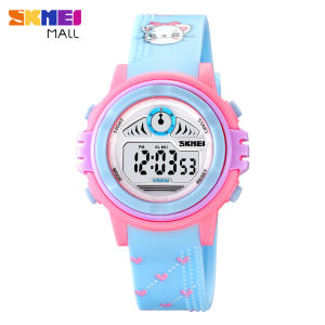 SKMEI 2266 Boys Watch Childhood Girls Corlorful LED Lights Stopwatch 50M Waterproof Alarm 37.6mm Watch Dial