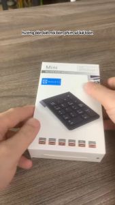 Bàn phím số không dây bluetooth 5.0 wiless 2.4g đen