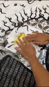 Setelan Sarkem Lengan Panjang Hem batik Lapis Furing Katun Halus Premium Motif Rekta Japana