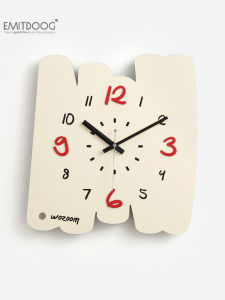 EMITDOOG นาฬิกาตั้งโต๊ะแบบไม่ต้องเจาะ นาฬิกาติดผนังแบบเรียบง่ายและมีสไตล์สำหรับห้องนั่งเล่นและร้านอาหาร นาฬิกาแบบโมเดิร์น