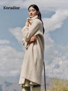 Koradior | Winter Warmth Shearling Wool Coat Medium-Long 100% Wool