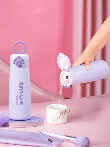 Antarctic People High Aesthetic Value Stainless Steel 304 Insulated Water Bottle Bullet Snap Filter Cup for Students And Children