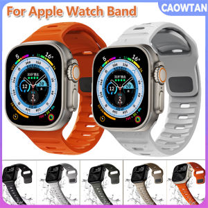 Silicone Strap for Apple Watch Band ultra 49mm 45mm 44mm 40mm 41mm 38 42mm Sport Bracelet Correa for Iwatch Series 9 8 7 6 SE 5 4