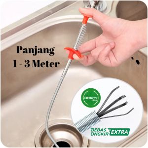 PENJEPIT PEMBERSIH KOTORAN SALURAN PIPA TOILET BAK CUCI PIRING BIDET STAINLESS STEEL ANTI KARAT