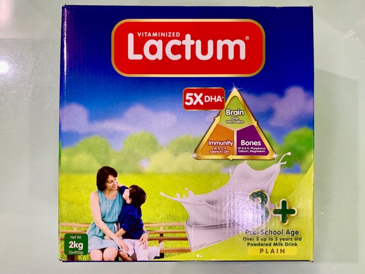 Lactum 3+ Plain powdered Milk 2kg Lazada PH