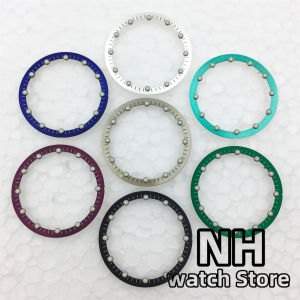 NH Black Green Blue 28.5mm*24.5mm Watch Dial for NH70 NH72 Movement Skeleton Hollow Dial Ring Luminous Watch Accessories Part