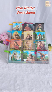 Mini Wallet Santo Santa Size 9x9cm Souvenir Kristen Katolik Kristiani Tempat Rosario Novena