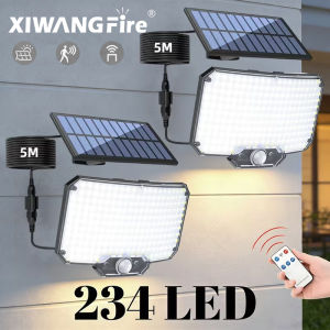 XIWANGFire | Solar Lights Outdoor with Motion Sensor 234/100LED Solar Flood Lights Waterproof Solar Powered Security Spot Lights Porch Patio
