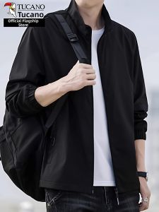 TUCANO | Mens Jacket 2026 New Spring Loose Stand-collar Business Administrative Black
