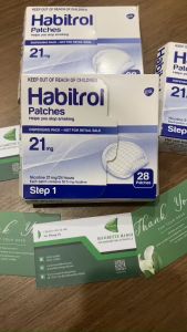 Miếng dán cai thuốc_lá Habitrol 21mg Step 1 hàng Mỹ siêu hiệu quả STEP 1 Habitrol Transdermal Nicotine Patch