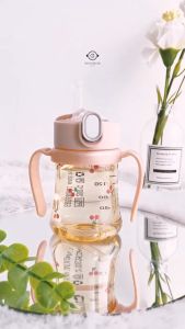 Grosmimi PPSU Cherrish Weighed Straw Cup 200ml - Botol Minum Anak