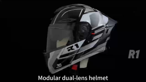 AXK Full Face Helmet Double Lens 911 Shining Soul Series 54-62cm Headband Anti Fog and Dustproof Modular helmet