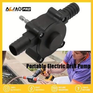 Aumopro xách tay Máy Khoan Điện Bơm Tự mồi chuyển động nước bơm phù hợp với 3/4 "Ống cái khoan tay điều khiển bơm hộ gia đình nhỏ Ly Tâm Bơm cho nhanh chóng chuyển dầu/chất lỏng diesel/dầu hỏa